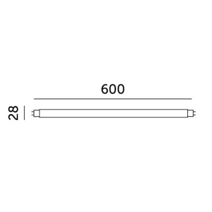 LED Fénycső T8 G13/9W/230V 6500K 60 cm