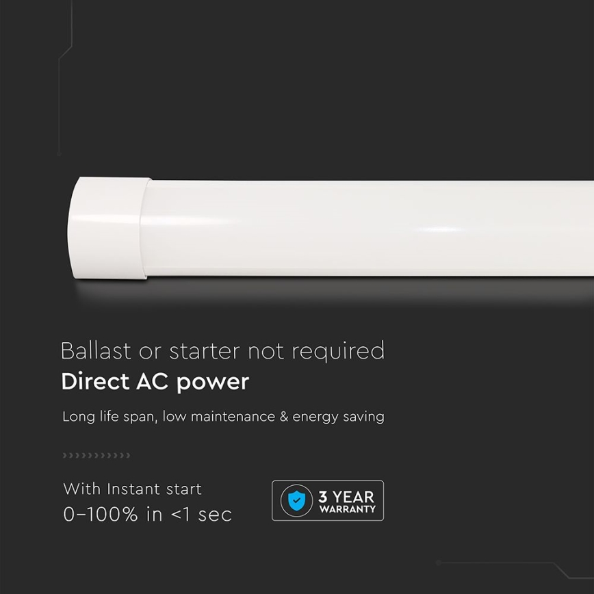 LED Fénycsöves lámpa LED/10W/230V 3000K 30 cm fehér