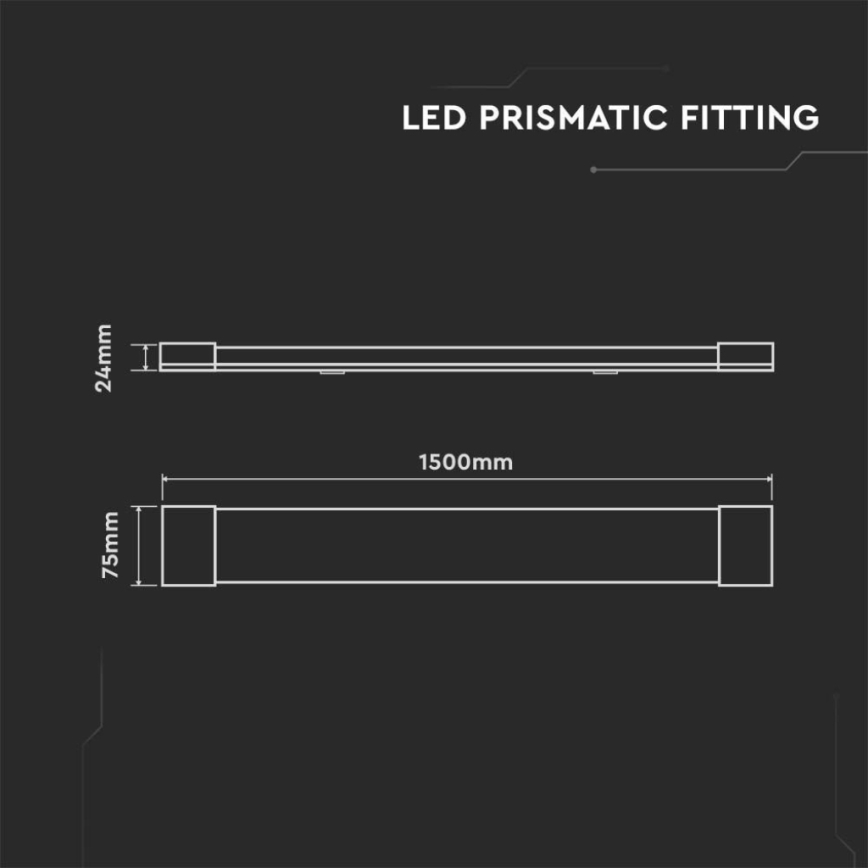 LED Fénycsöves lámpa LED/50W/230V 4000K 150 cm fehér