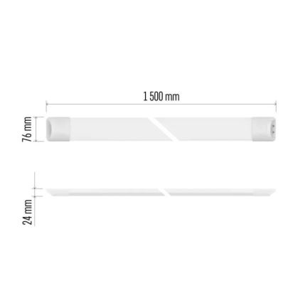 LED fénycsöves lámpatest MINO LED/50W/230V 4000K 150 cm