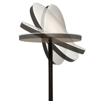 LED dimmelhető állólámpa NORA LED/25W/230V 2200/3000/4000K + LED/5W 3000K fekete + távirányító