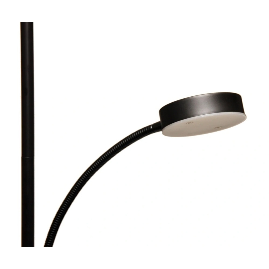LED dimmelhető állólámpa NORA LED/25W/230V 2200/3000/4000K + LED/5W 3000K fekete + távirányító