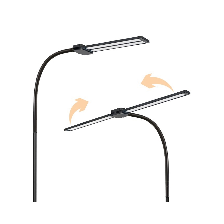 LED fényerőszabályozható állólámpa TEILO LED/14W/230V 3000/4000/6000K fekete