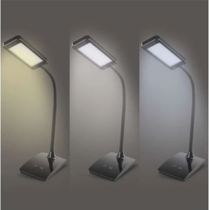 LED fényerőszabályozható asztali lámpa EDDY LED/6W/230V 3000/4500/6800K fekete