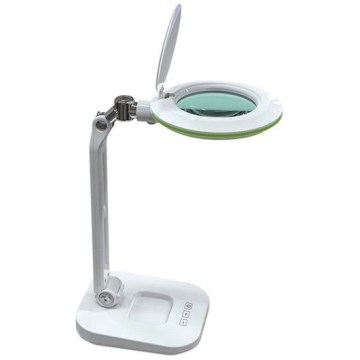 LED fényerőszabályozható asztali lámpa nagyítóval LED/7W/230V 6500K fehér