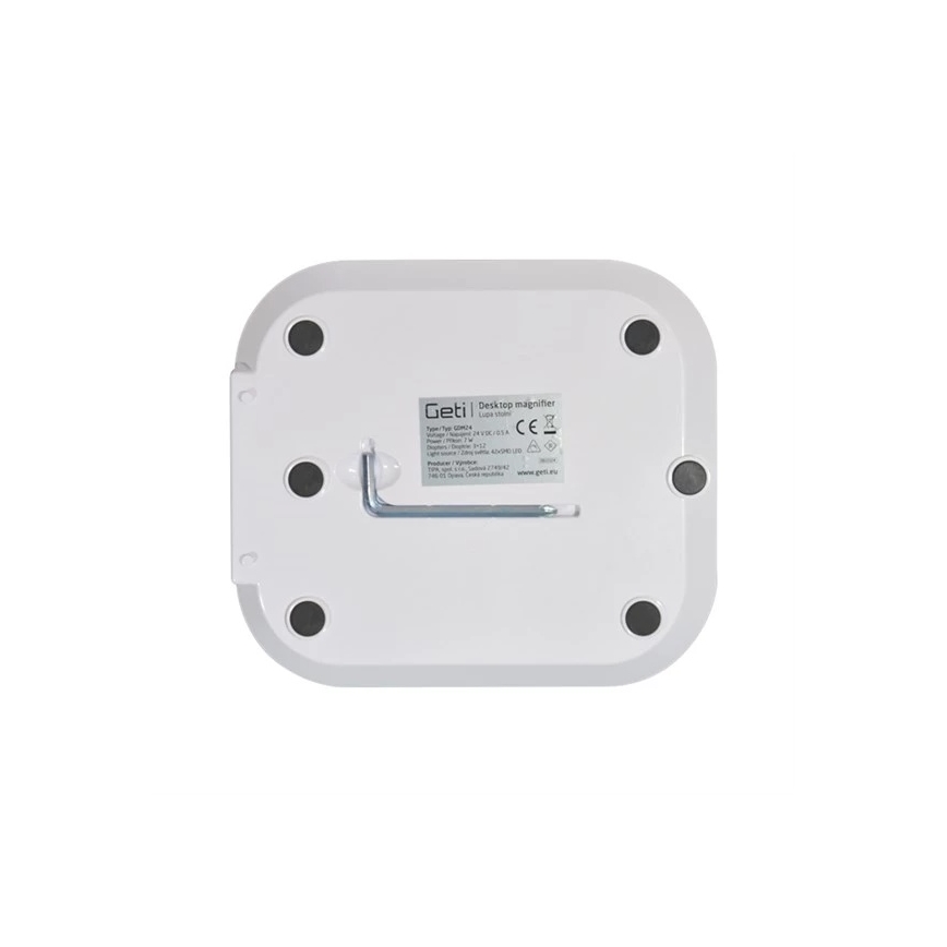 LED fényerőszabályozható asztali lámpa nagyítóval LED/7W/230V 6500K fehér