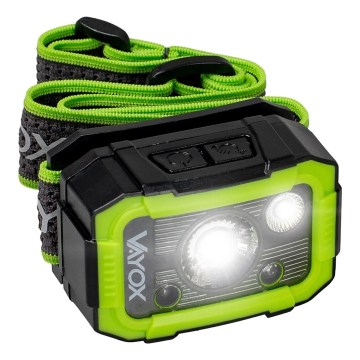 LED, fényerőszabályozható, érzékelős, újratölthető fejlámpa LED/10W/5V IP66 750 lm 1500 mAh