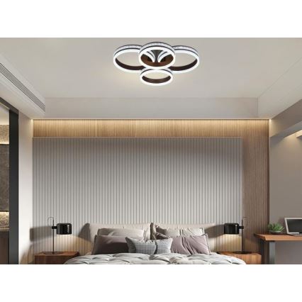 LED fényerőszabályozható felületre szerelhető csillár LED/150W/230V 3000-6500K + távirányító