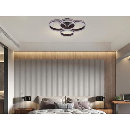 LED fényerőszabályozható felületre szerelhető csillár LED/150W/230V 3000-6500K + távirányító