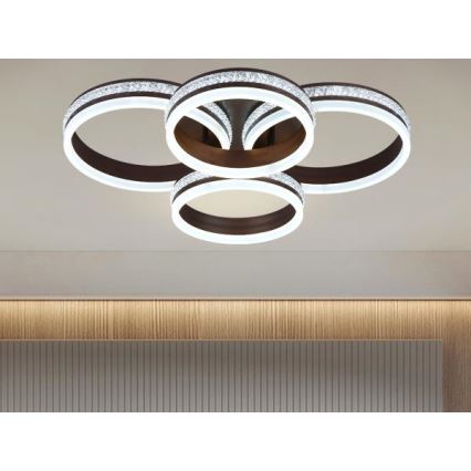 LED fényerőszabályozható felületre szerelhető csillár LED/150W/230V 3000-6500K + távirányító