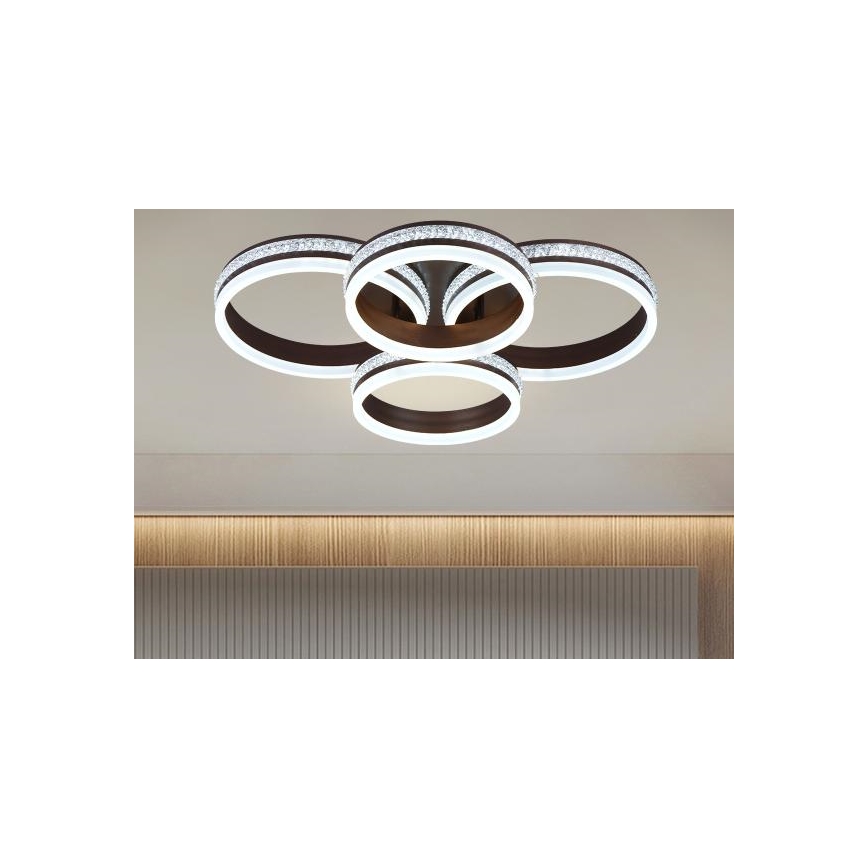 LED fényerőszabályozható felületre szerelhető csillár LED/150W/230V 3000-6500K + távirányító