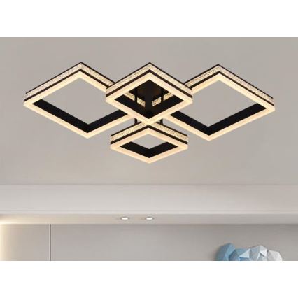 LED fényerőszabályozható, felületre szerelhető csillár LED/175W/230V 3000-6500K + távirányító