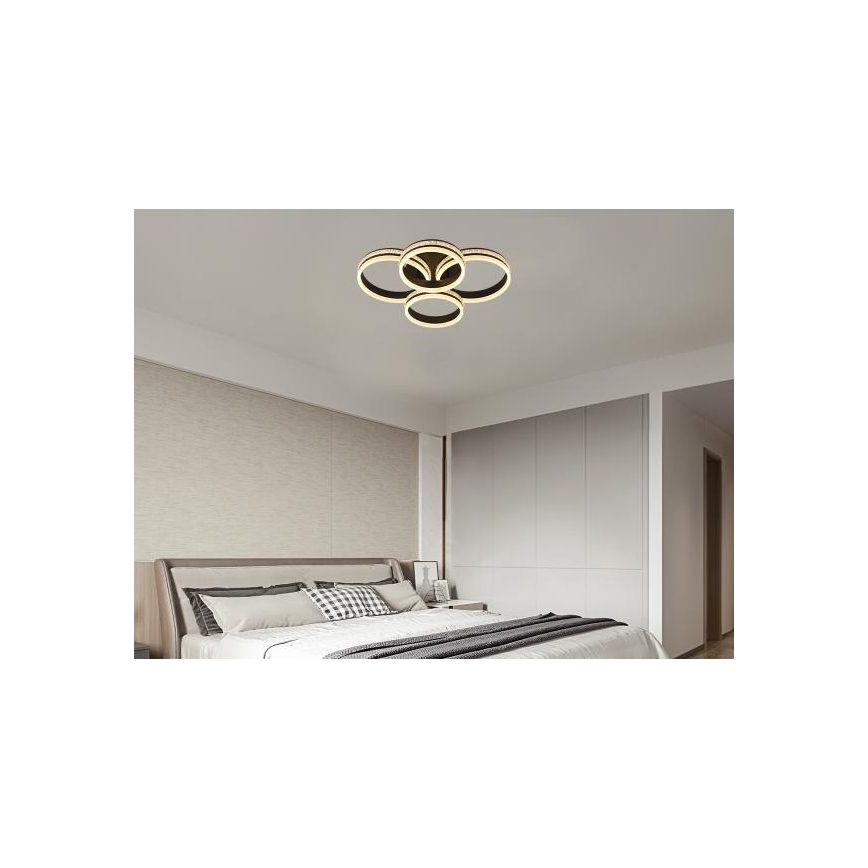 LED fényerőszabályozható felületre szerelhető mennyezeti csillár LED/150W/230V 3000-6500K + távirányítóval