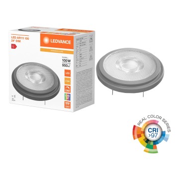 LED fényerőszabályozható izzó AR111 G53/13,5W/12V 2700K 24° CRI 97 - Ledvance