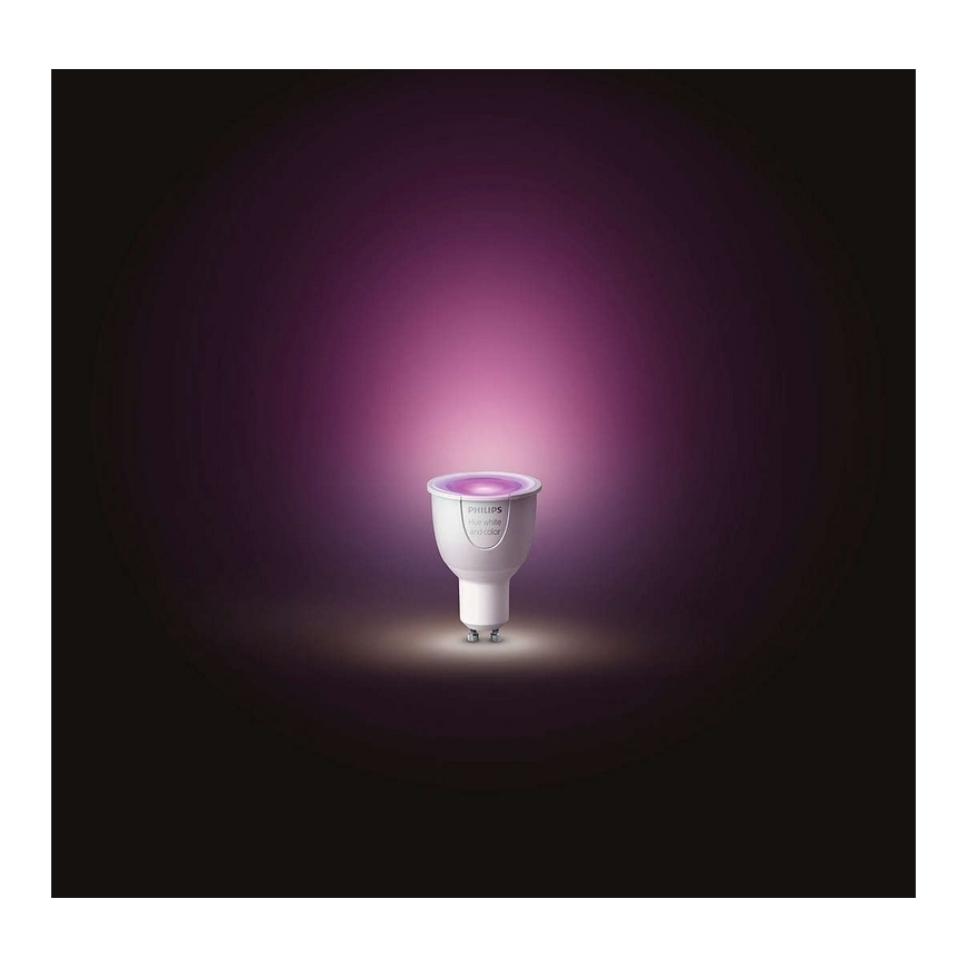 LED Szabályozható izzó Philips HUE WHITE AND COLOR AMBIANCE GU10/5,7W/230V