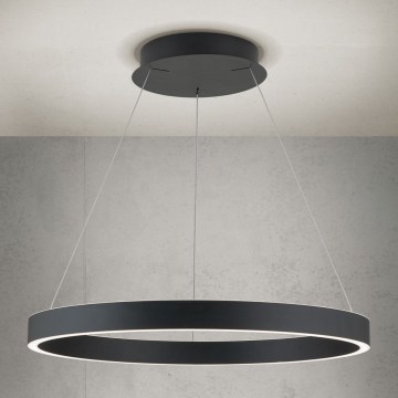 LED fényerőszabályozható kábeles csillár KOLK LED/60W/230V 2700/3000/4000K átm. 60 cm fekete