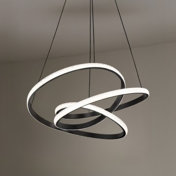 LED, fényerőszabályozható kábeles csillár LED/90W/230V 3000-6500K átmérő 47 cm + távirányítóval