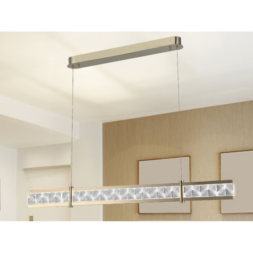 LED dimmelhető kristálycsillár kábelen ENRIQUE LED/20W//230V 3000-6000K + távirányító