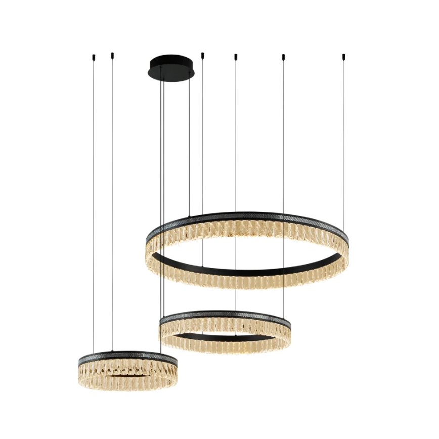 LED Fényerőszabályozható kristálycsillár kábeles felfüggesztéssel THALIA LED/120W/230V 3000-6000K + távirányító