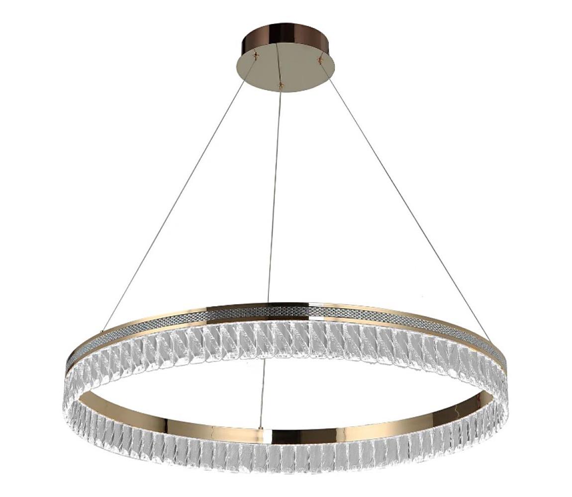 LED fényerőszabályozható kristálycsillár kábelen THALIA LED/55W/230V 3000