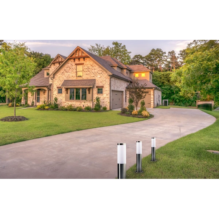 LED dimmelhető kültéri lámpa LIVIA 1xE27/6W/230V 2700-6500K Wi-Fi 45 cm IP44 ezüst