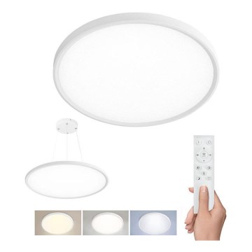 LED fényerőszabályozható mennyezeti felületre szerelhető, függesztett lámpatest LED/50W/230V 3000-6500K + távirányító