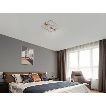 LED fényerőszabályozható mennyezeti lámpa LED/140W/230V 3000-6500K + távirányító
