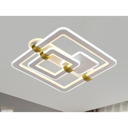 LED fényerőszabályozható mennyezeti lámpa LED/140W/230V 3000-6500K + távirányító