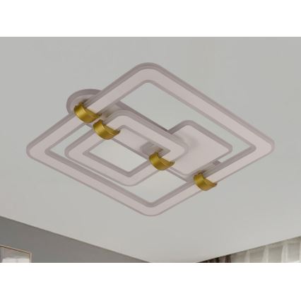 LED fényerőszabályozható mennyezeti lámpa LED/140W/230V 3000-6500K + távirányító
