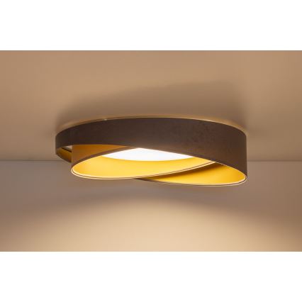LED fényerőszabályozható mennyezeti lámpatest SMART GALAXY MODERN LED/24W/230V 3000-6500K Ø 55 cm szürke/bézs/arany + távirányító