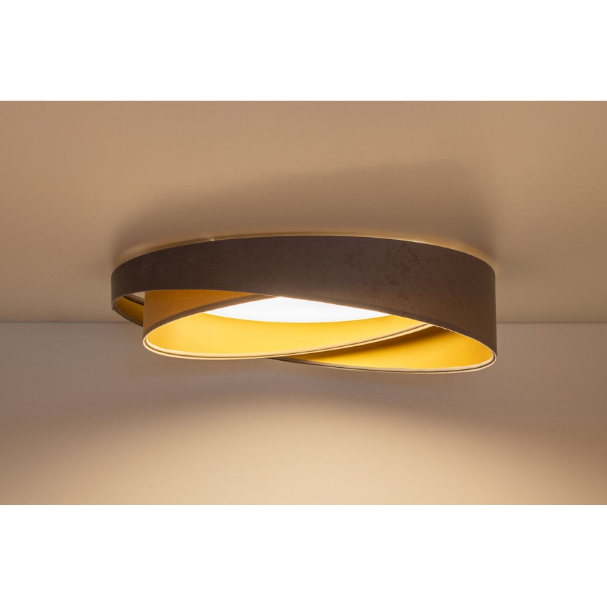 LED fényerőszabályozható mennyezeti lámpatest SMART GALAXY MODERN LED/24W/230V 3000-6500K Ø 55 cm szürke/bézs/arany + távirányító