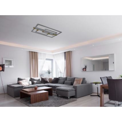 LED fényerőszabályozható mennyezeti lámpatest LED/280W/230V 3000-6500K + távirányító