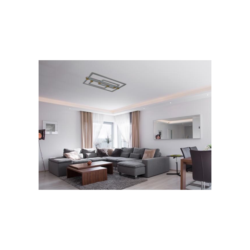 LED fényerőszabályozható mennyezeti lámpatest LED/280W/230V 3000-6500K + távirányító