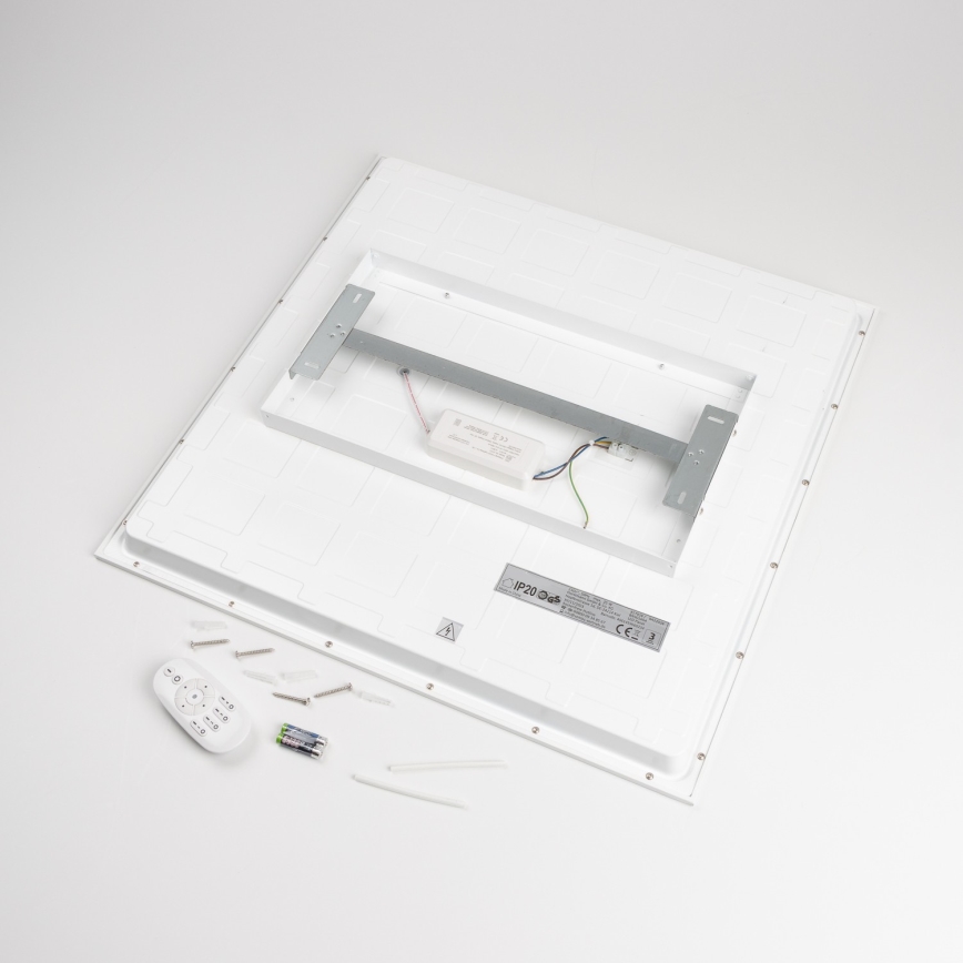 LED-dimmelhető mennyezeti lámpatest LED/35W/230V 2700-6500K 62x62 cm fehér + távirányító