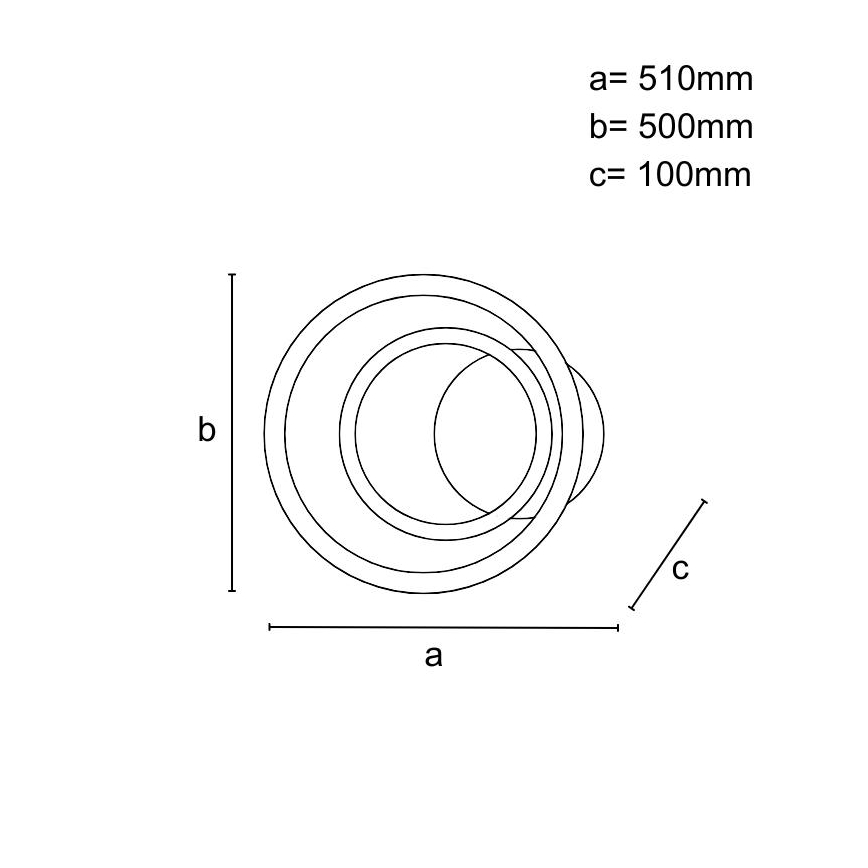 LED fényerőszabályozható mennyezeti lámpatest LED/55W/230V 3000-6500K + távirányító