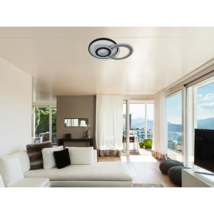 LED fényerőszabályozható mennyezeti lámpatest LED/95W/230V 3000-6500K + távirányító