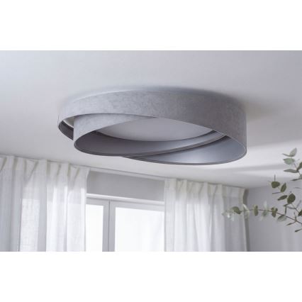 LED dimmelhető mennyezeti lámpa SMART GALAXY MODERN LED/24W/230V 3000-6500K Ø 55 cm szürke/ezüst + távirányító