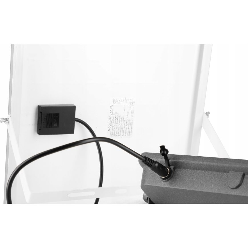 Dimmelhető napelemes LED reflektor LED/100W/3,2V 5000K 10500 mAh IP65 fekete + távirányító
