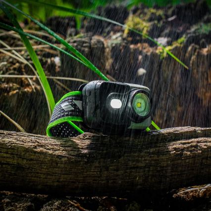 LED fényerőszabályozható, újratölthető fejlámpa LED/10W/5V/3xAAA IP66 800 lm 1000 mAh