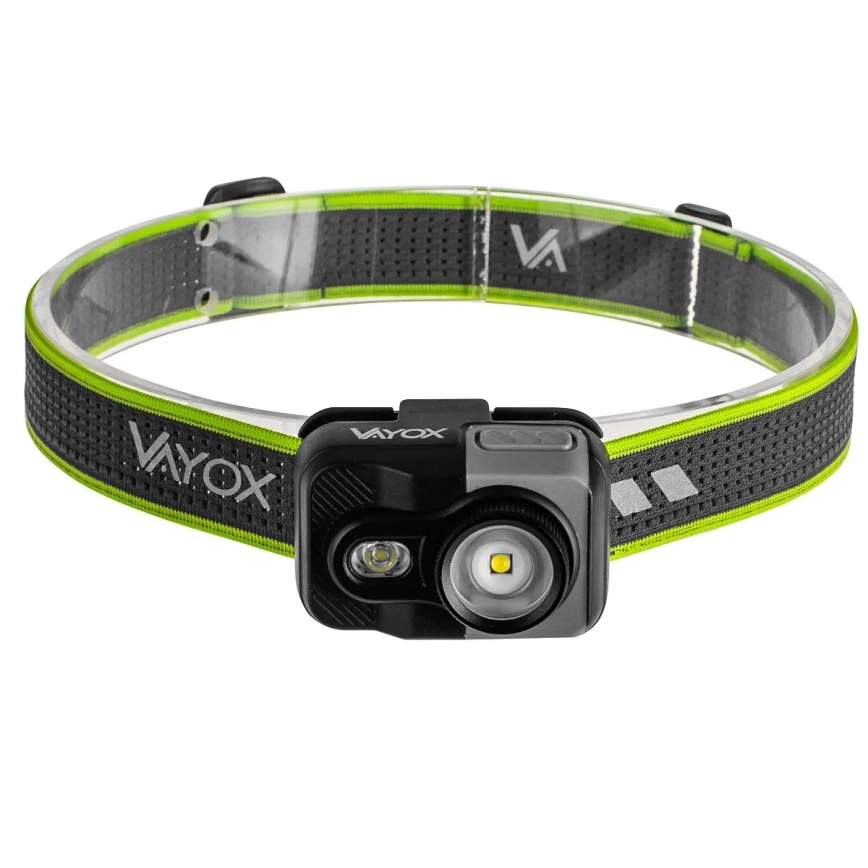 LED fényerőszabályozható, újratölthető fejlámpa LED/10W/5V/3xAAA IP66 800 lm 1000 mAh