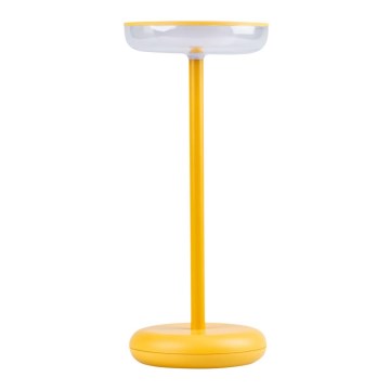 LED fényerőszabályozható, újratölthető lámpa FLUXY LED/1,7W/1800 mAh IP44, sárga