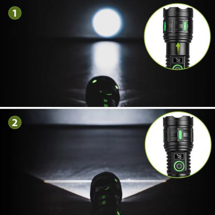 Fényerőszabályozható, tölthető LED-lámpa powerbank funkcióval LED/20W/5V IP44 1200 lm 5000 mAh