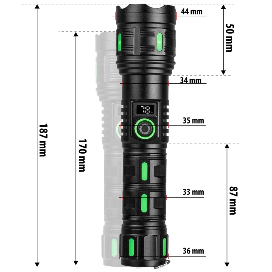 Fényerőszabályozható, tölthető LED-lámpa powerbank funkcióval LED/20W/5V IP44 1200 lm 5000 mAh