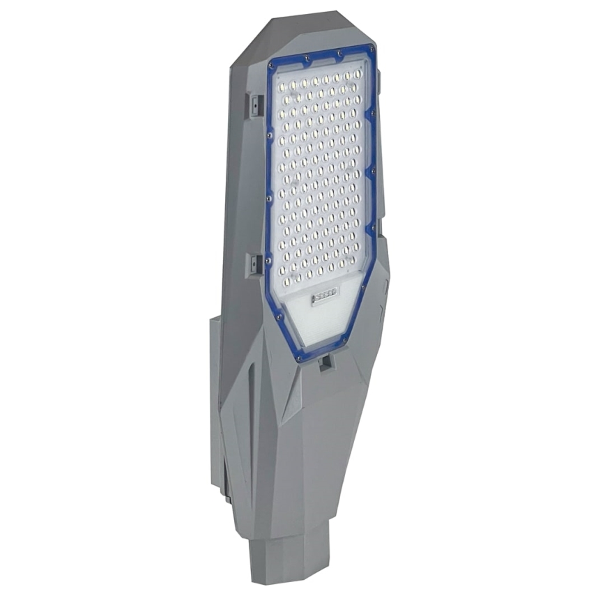 LED dimmelhető utcai lámpa alkonykapcsolóval és napelemes panellel LED/200W/20000 mAh 6500K IP65 szürke