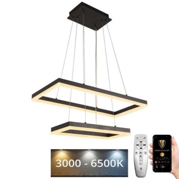 LED Fényerőszabályzós csillár kábelen LED/65W/230V 3000-6500K + távirányító