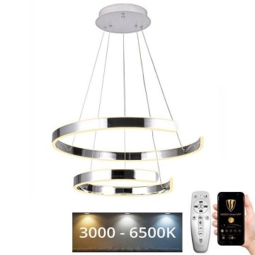 LED Fényerőszabályzós csillár kábellel LED/120W/230V 3000-6500K átm. 60 cm + távirányító