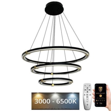 LED Fényerőszabályzós csillár kábellel LED/235W/230V 3000-6500K átm. 80 cm + távirányító