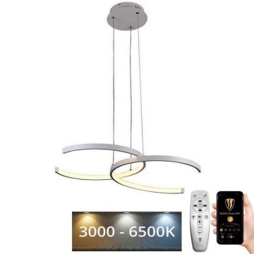 LED Fényerőszabályzós csillár kábellel LED/50W/230V 3000-6500K + távirányító