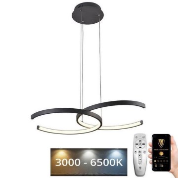 LED Fényerőszabályzós csillár kábellel LED/50W/230V 3000-6500K + távirányító