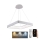 LED Fényerőszabályzós csillár kábellel LED/55W/230V 3000-6500K fehér + távirányító